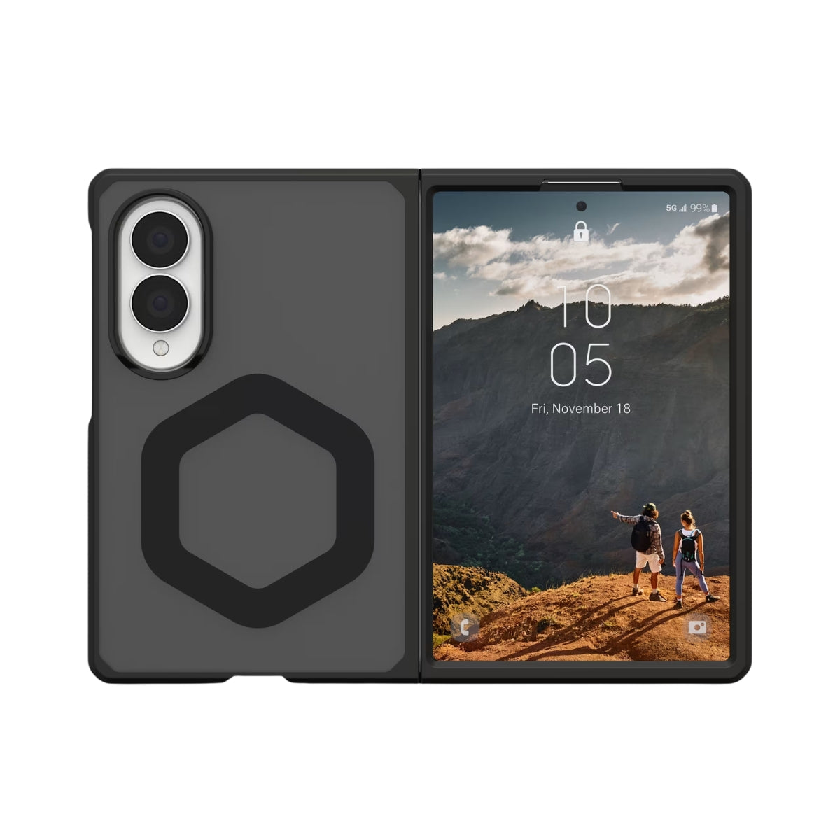 UAG Mouve (Magnetic) เคสกันกระแทก สำหรับ Galaxy Z Fold 8 (Wide) - สี Ash