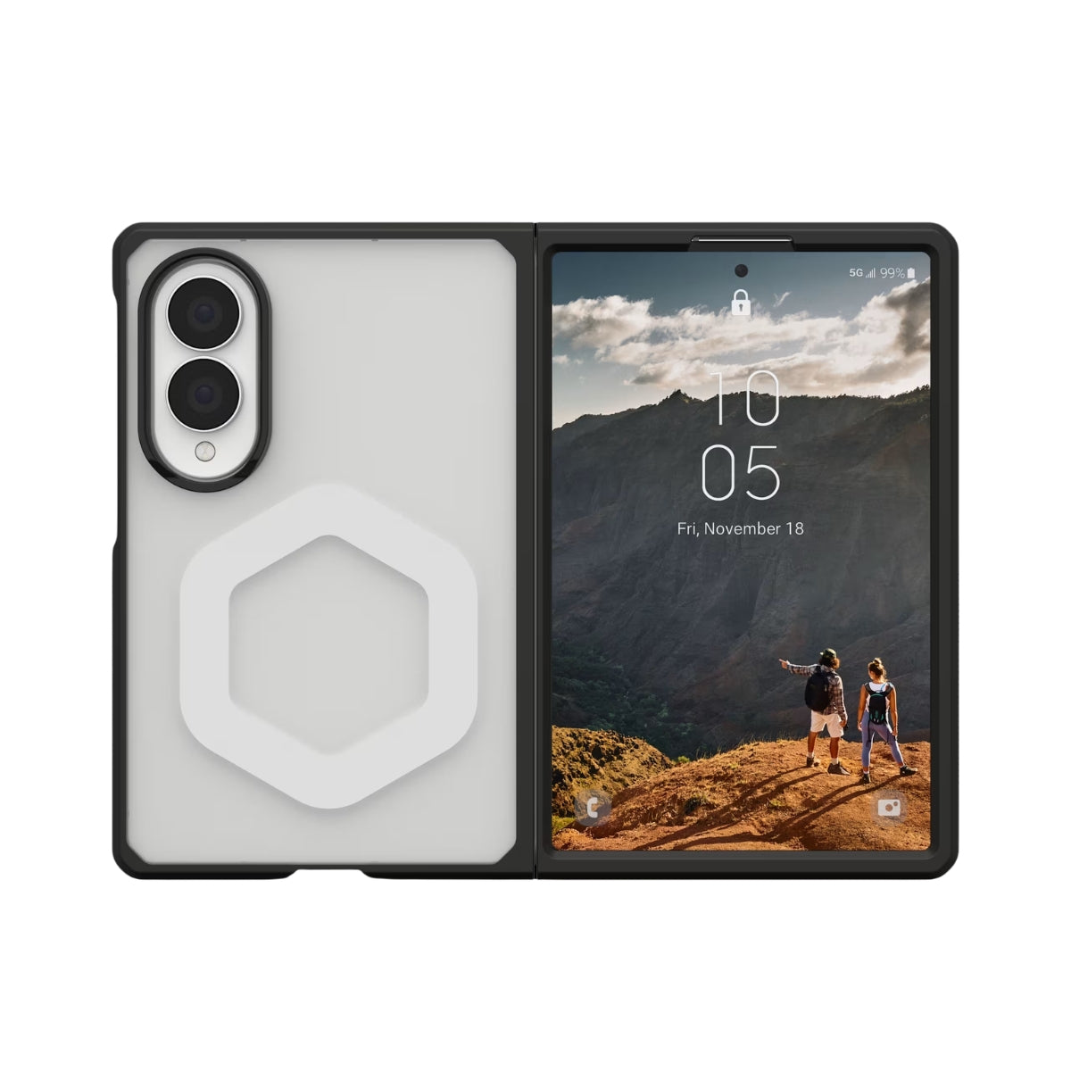 UAG Mouve (Magnetic) เคสกันกระแทก สำหรับ Galaxy Z Fold 8 (Wide) - สี Ice