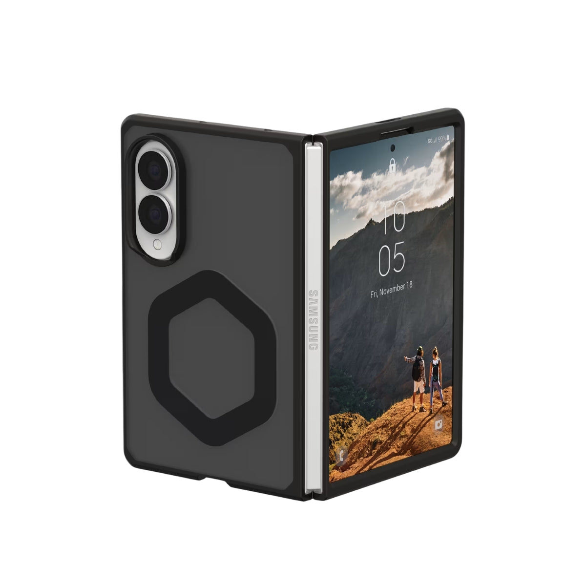 UAG Mouve (Magnetic) เคสกันกระแทก สำหรับ Galaxy Z Fold 8 (Wide) - สี Ash
