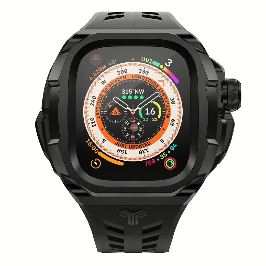 Y24 BRERA เซ็ตเคสและสายนาฬิกาสำหรับ Apple Watch (49mm) – สี Black