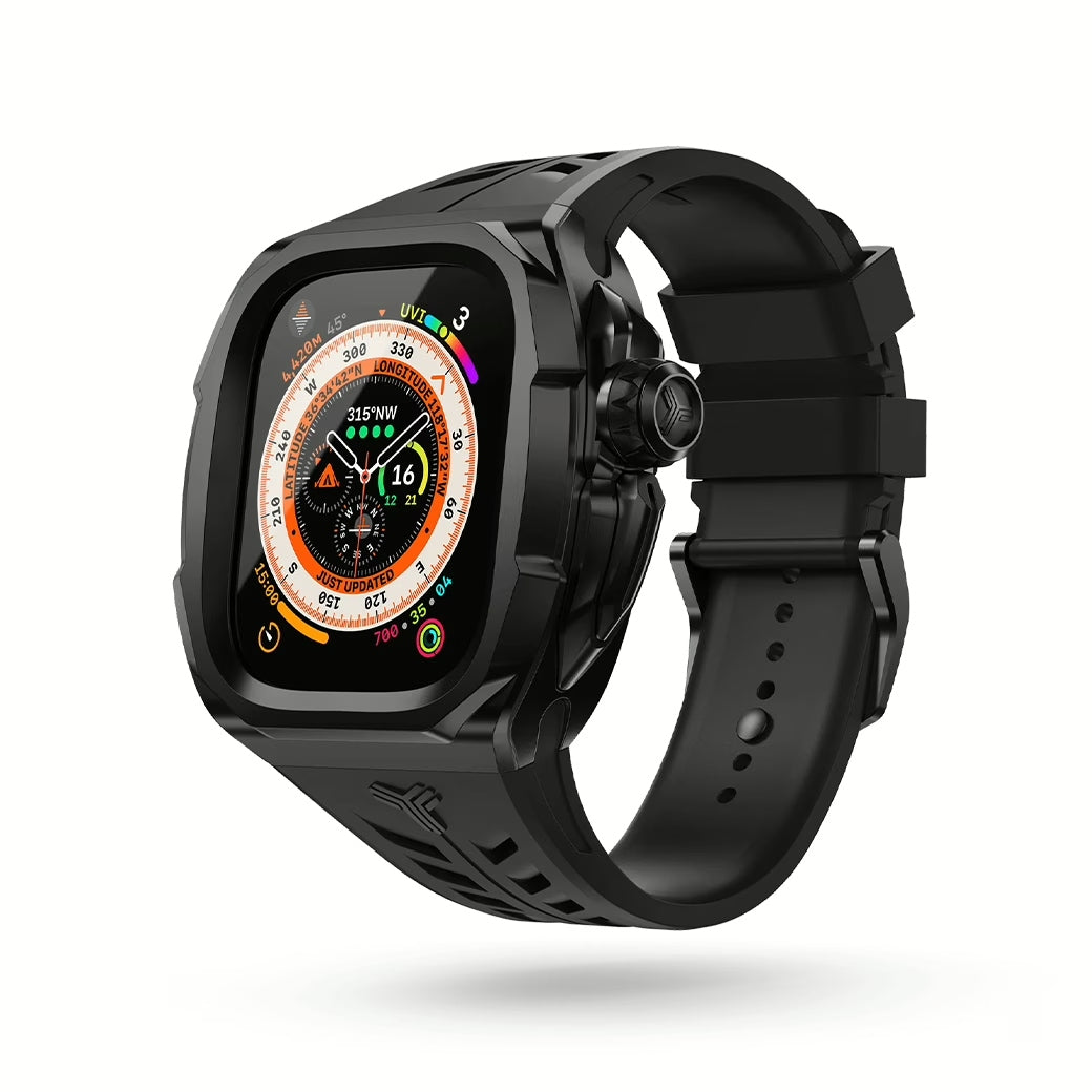 Y24 BRERA เซ็ตเคสและสายนาฬิกาสำหรับ Apple Watch (49mm) – สี Black