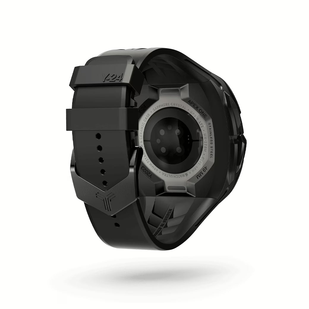 Y24 BRERA เซ็ตเคสและสายนาฬิกาสำหรับ Apple Watch (49mm) – สี Black
