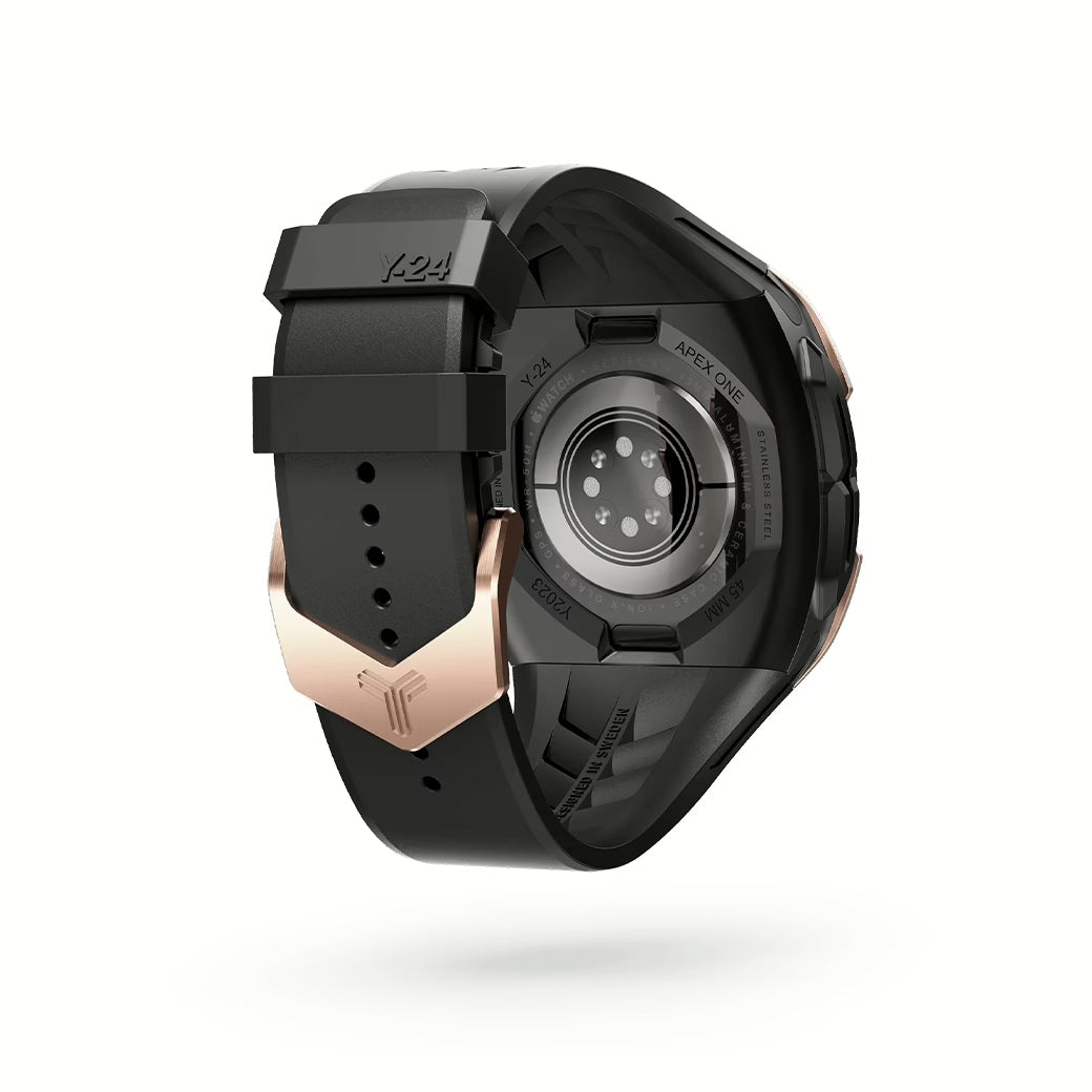 Y24 SÖDER เซ็ตเคสและสายนาฬิกาสำหรับ Apple Watch (45mm) – สี Black/Rose Gold