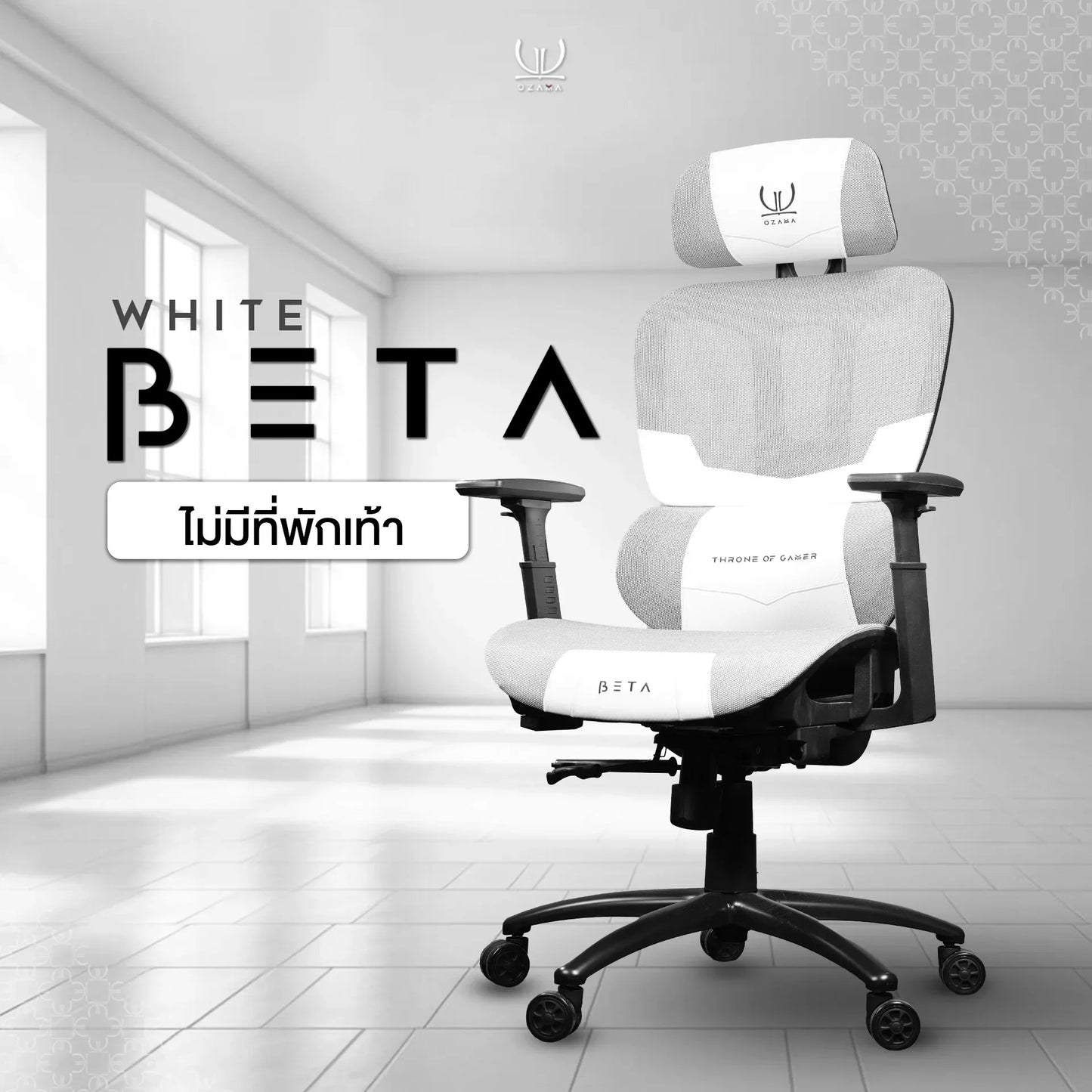 Tengu Ozama Beta Ergonomics Gaming Chair เก้าอี้สุขภาพดีไซน์เกมมิ่ง รับน้ำหนัก 150 กก