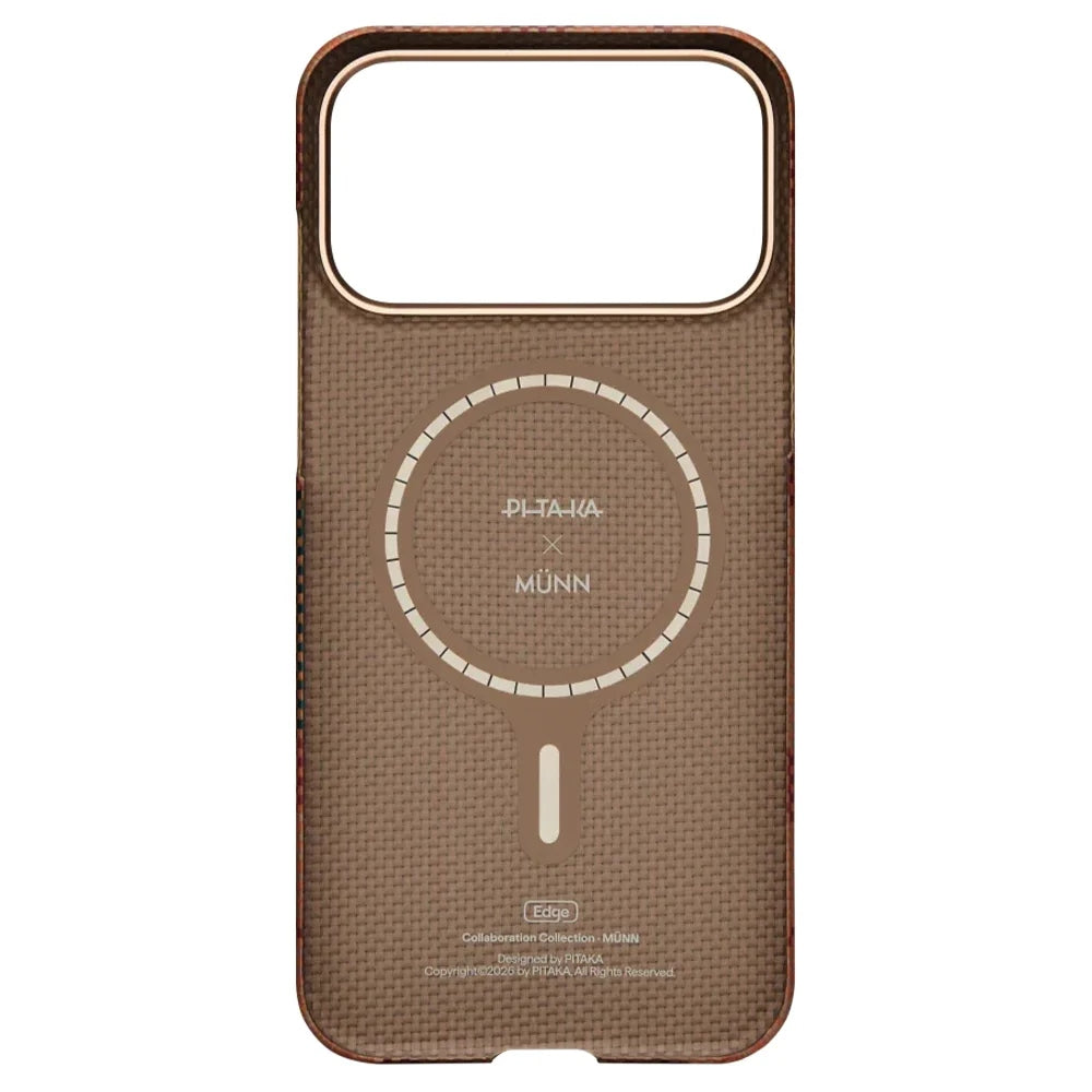 Pitaka Flora in Grid Edge Case เคสเส้นใยอะรามิด สำหรับ 17 Pro /17 Pro Max - สี Cloud Dusk