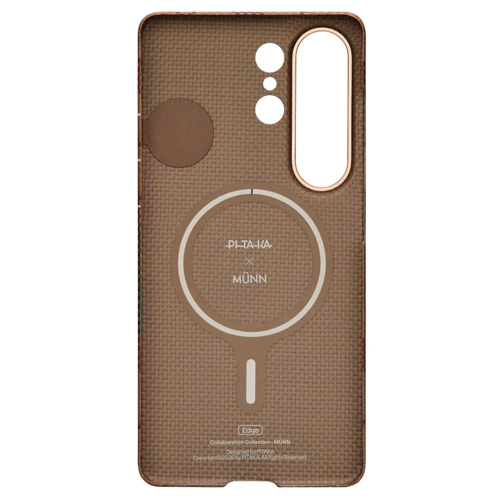 Pitaka Flora in Grid Edge Case เคสเส้นใยอะรามิด สำหรับ Galaxy S26 Ultra – สี Cloud Dusk