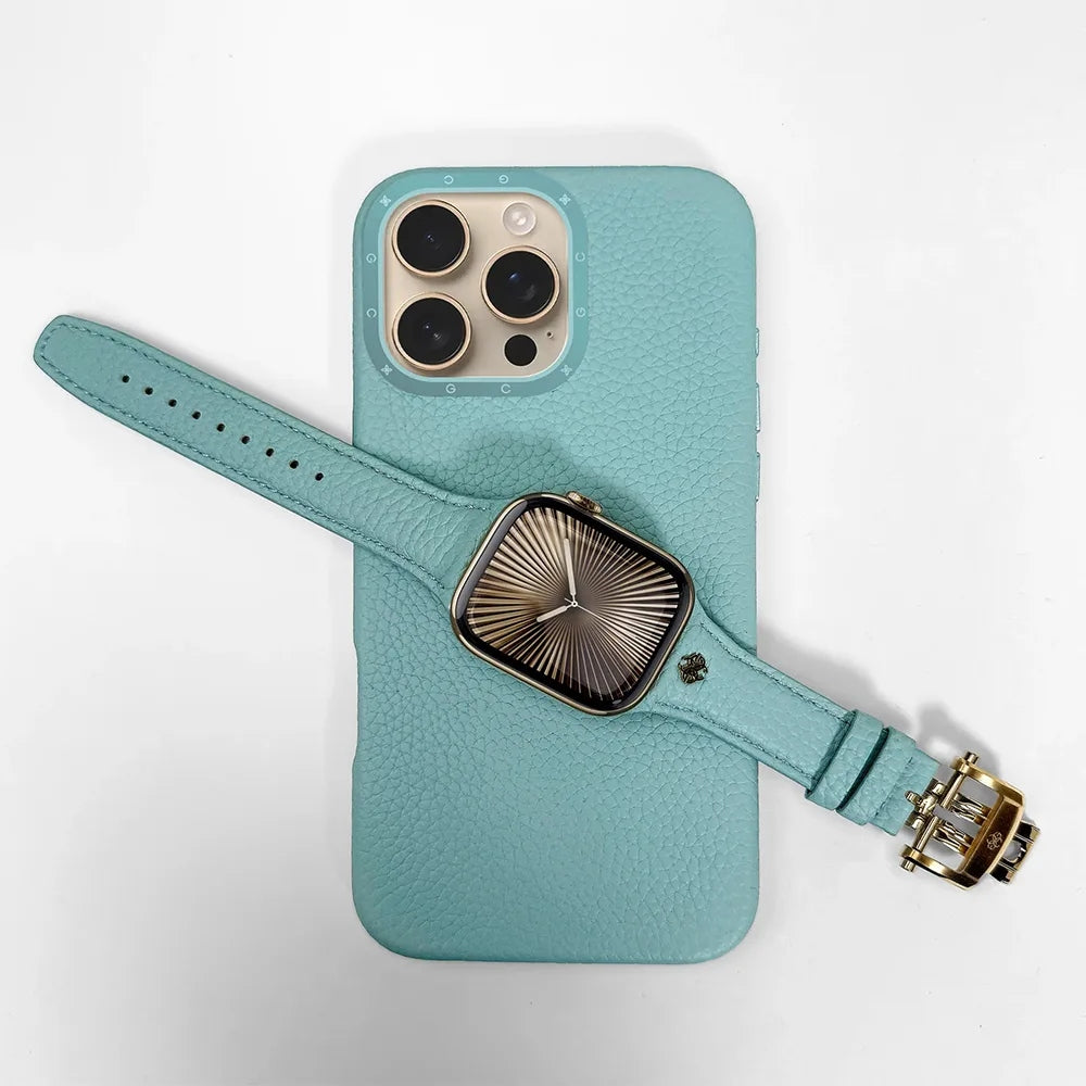 Golden Concept Full-Grain Leather สายนาฬิกา สำหรับ Apple Watch ขนาด 40/41/42mm