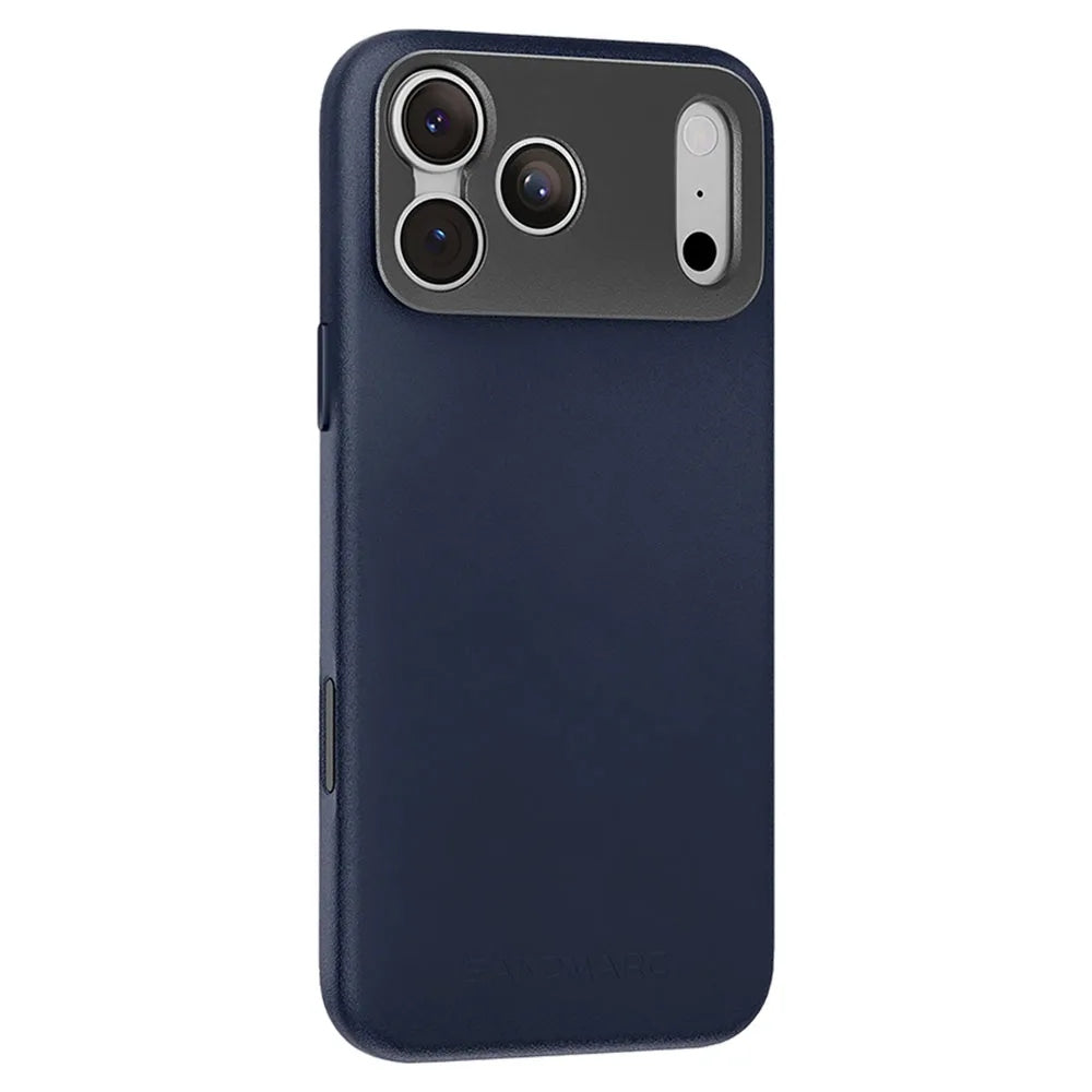 Sandmarc Pro Leather Case เคสกันกระแทกสำหรับ iPhone 17 Pro Max สี Navy