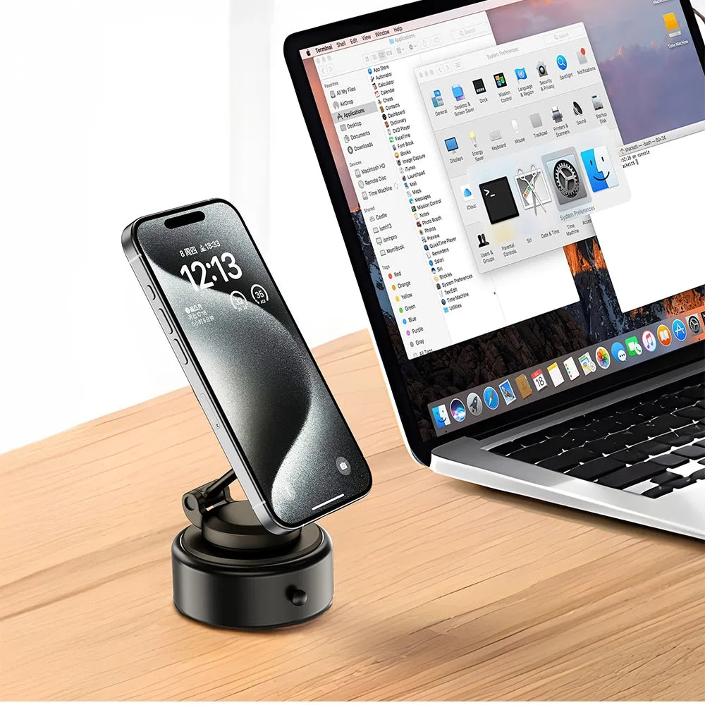 WiWU Universal Automatic Wireless Car Charger (CH-326) แท่นชาร์จไร้สายในรถ สี Black