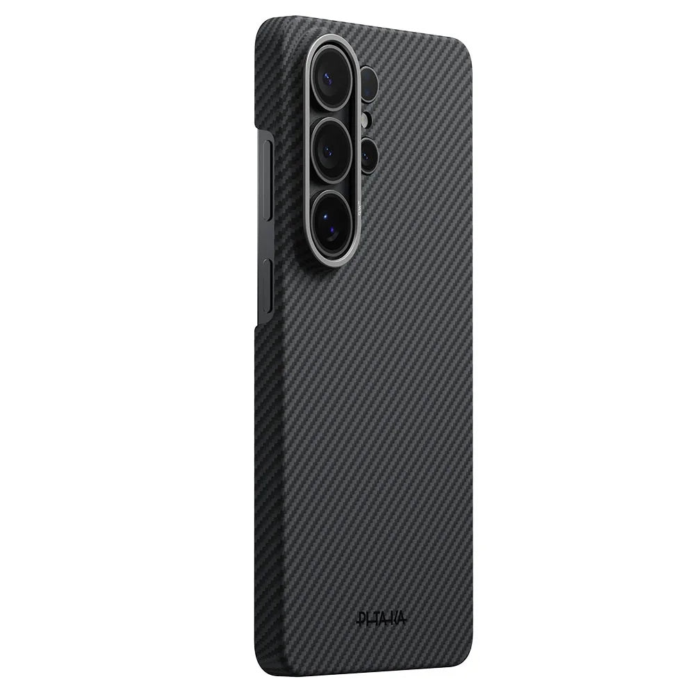 Pitaka Edge Case เคสเส้นใยอะรามิดระดับพรีเมียม สำหรับ Galaxy S26 Ultra / S26+ / S26 Black Grey Twill
