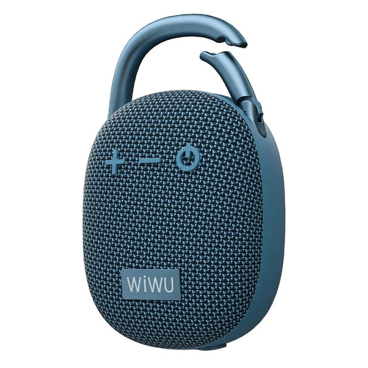 WiWU Clip Fun Portable Wireless Speaker ลำโพงบลูทูธ กันน้ำ แบตอึด - สี Blue