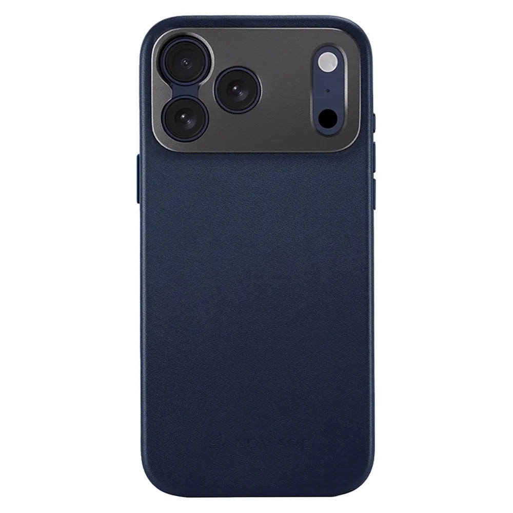 Sandmarc Pro Leather Case เคสกันกระแทกสำหรับ iPhone 17 Pro Max สี Navy