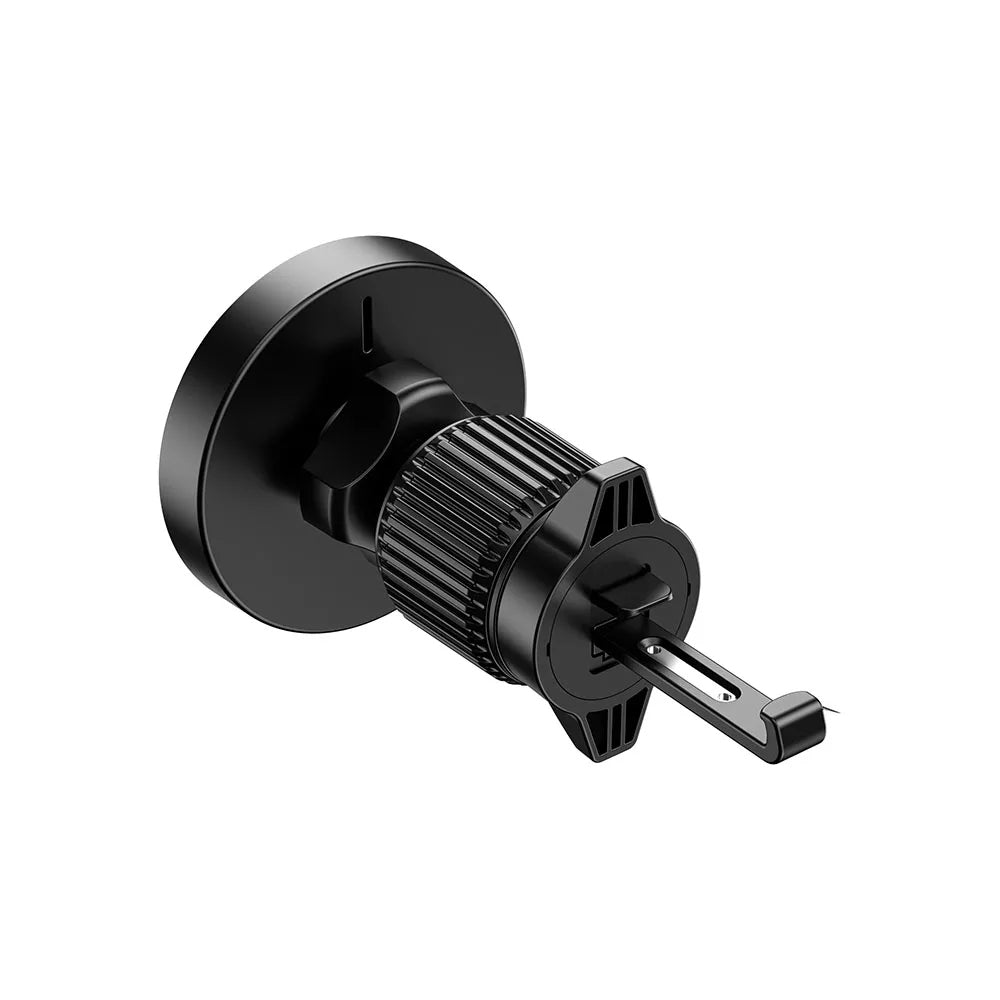 WiWU Warriors Magnetic Car Wireless Charger (CH-325) แท่นชาร์จไร้สายติดช่องแอร์ในรถ สี Black