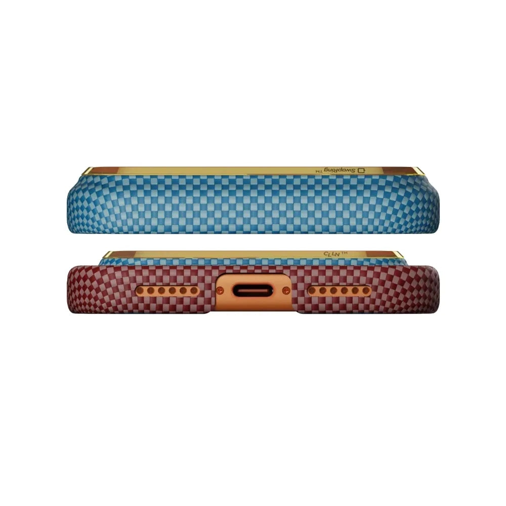 Pitaka Sunset 2.0 Edge Case เคสเส้นใยอะรามิด สำหรับ 17 Air /17 Pro /17 Pro Max สี California Dream