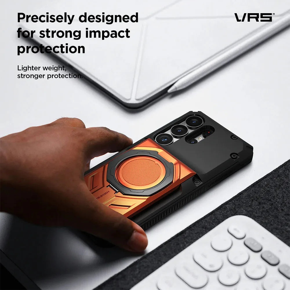 VRS Damda Glide Hybrid เคสกันกระแทกพร้อมช่องเก็บบัตรฝาสไลด์ สำหรับ Galaxy S26 Ultra