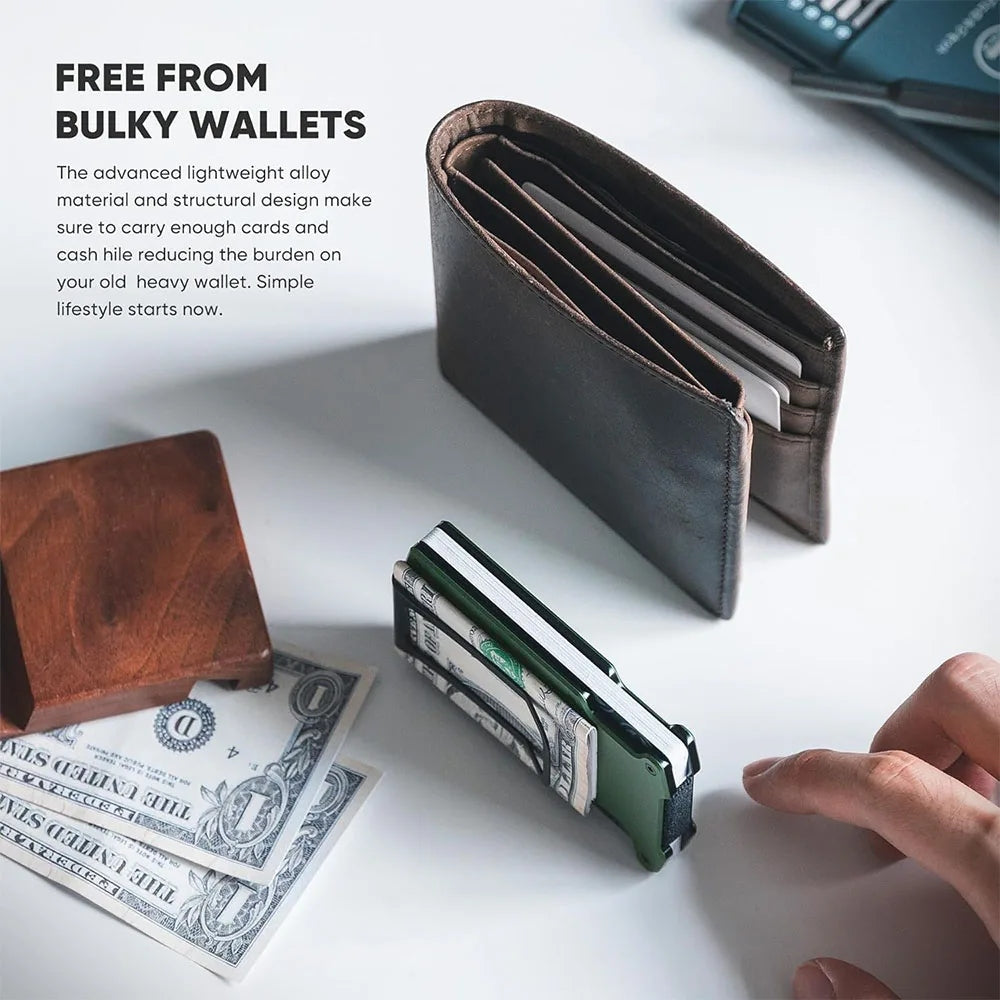Vulkit VCL400 Minimalist Slim Wallet with Money Clip กระเป๋าเก็บบัตรแบบบาง เก็บบัตรได้สูงสุด 12 ใบ