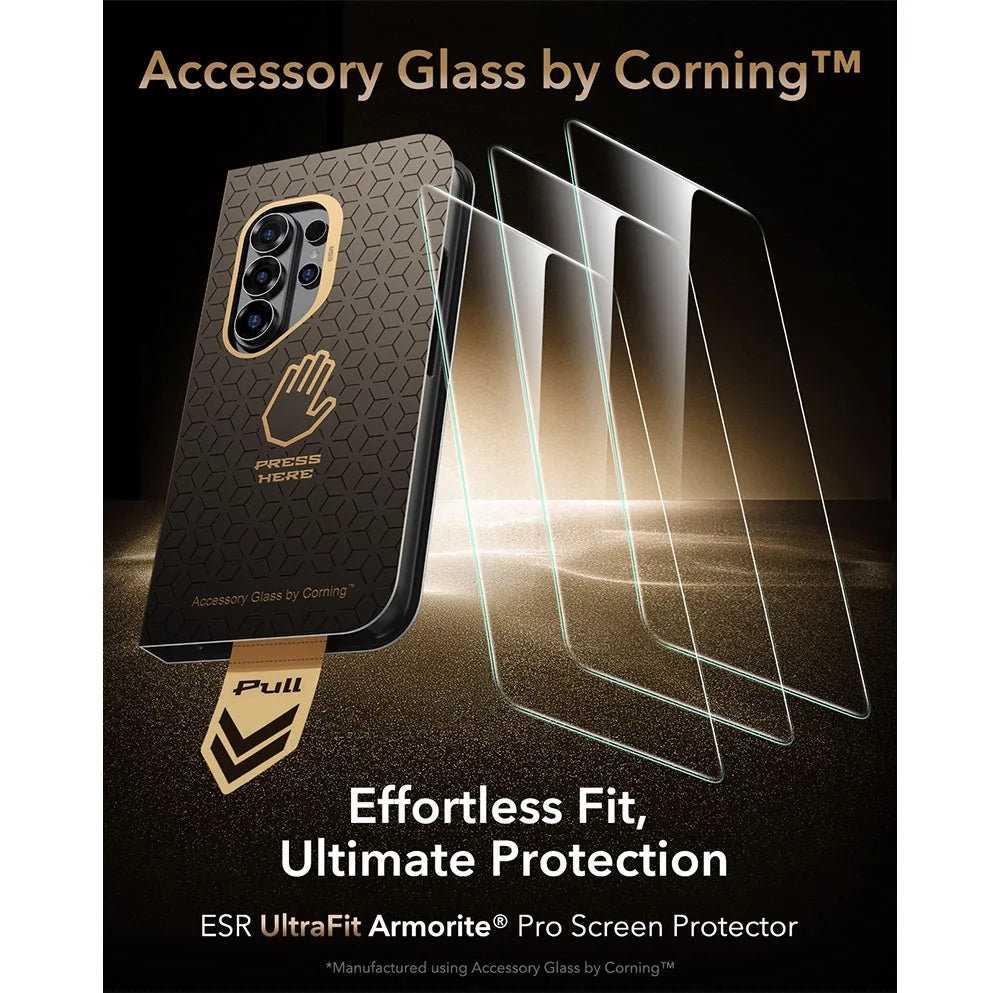 ESR UltraFit Armorite® Pro Screen Protector ฟิล์มกระจกกันรอย สำหรับ Galaxy S26 Ultra สี Clear)