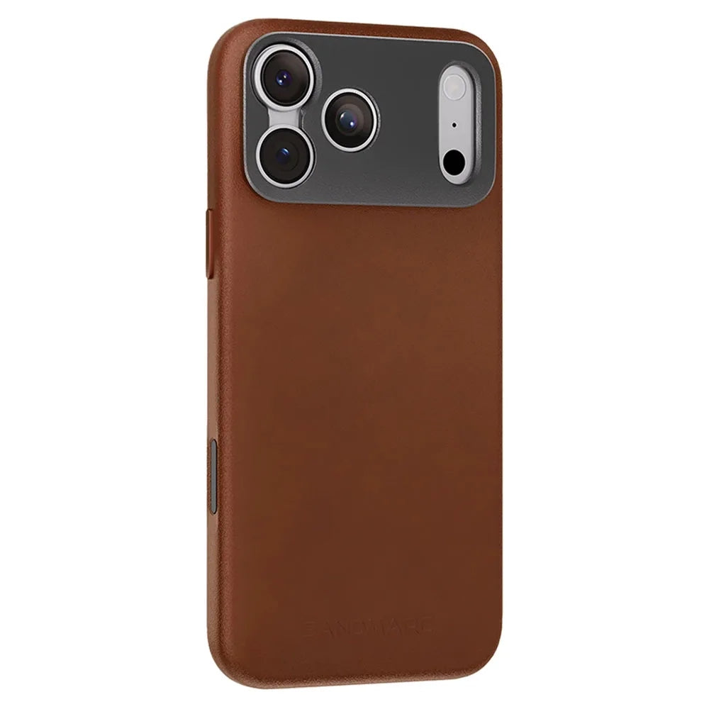 Sandmarc Pro Leather Case เคสกันกระแทกสำหรับ iPhone 17 Pro Max สี Tan
