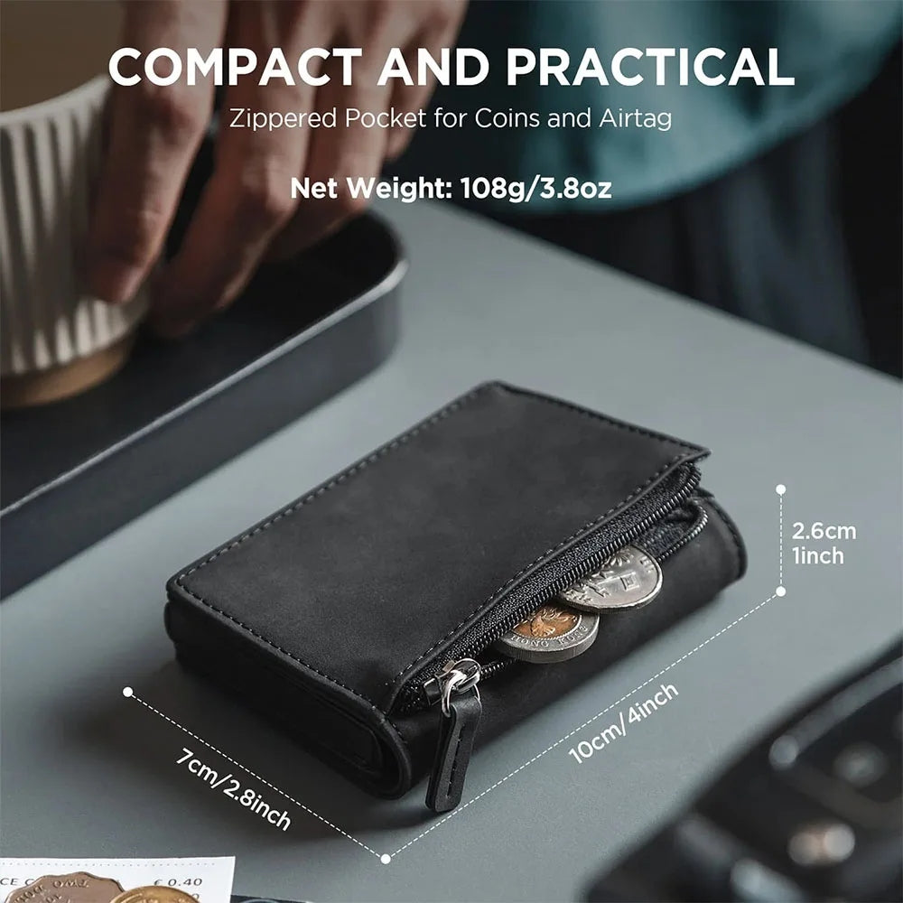 Vulkit VC502 Card Holder with Magnetic Closure กระเป๋าเก็บบัตร Pop-Up Card Ejector