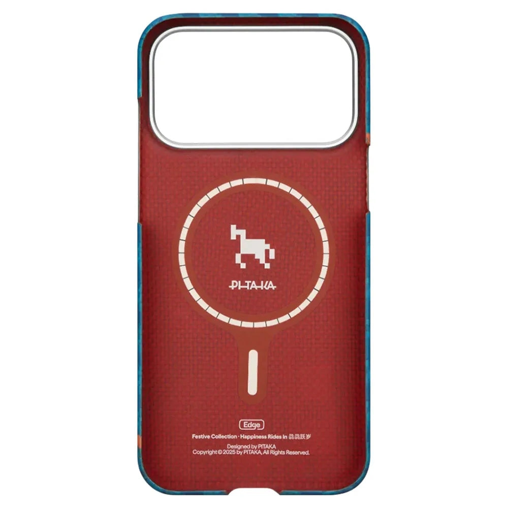 Pitaka Happiness Rides Edge Case (PitaTap™) เคสรุ่นพิเศษ สำหรับ iPhone 17 Pro / 17 Pro Max - สี Indigo