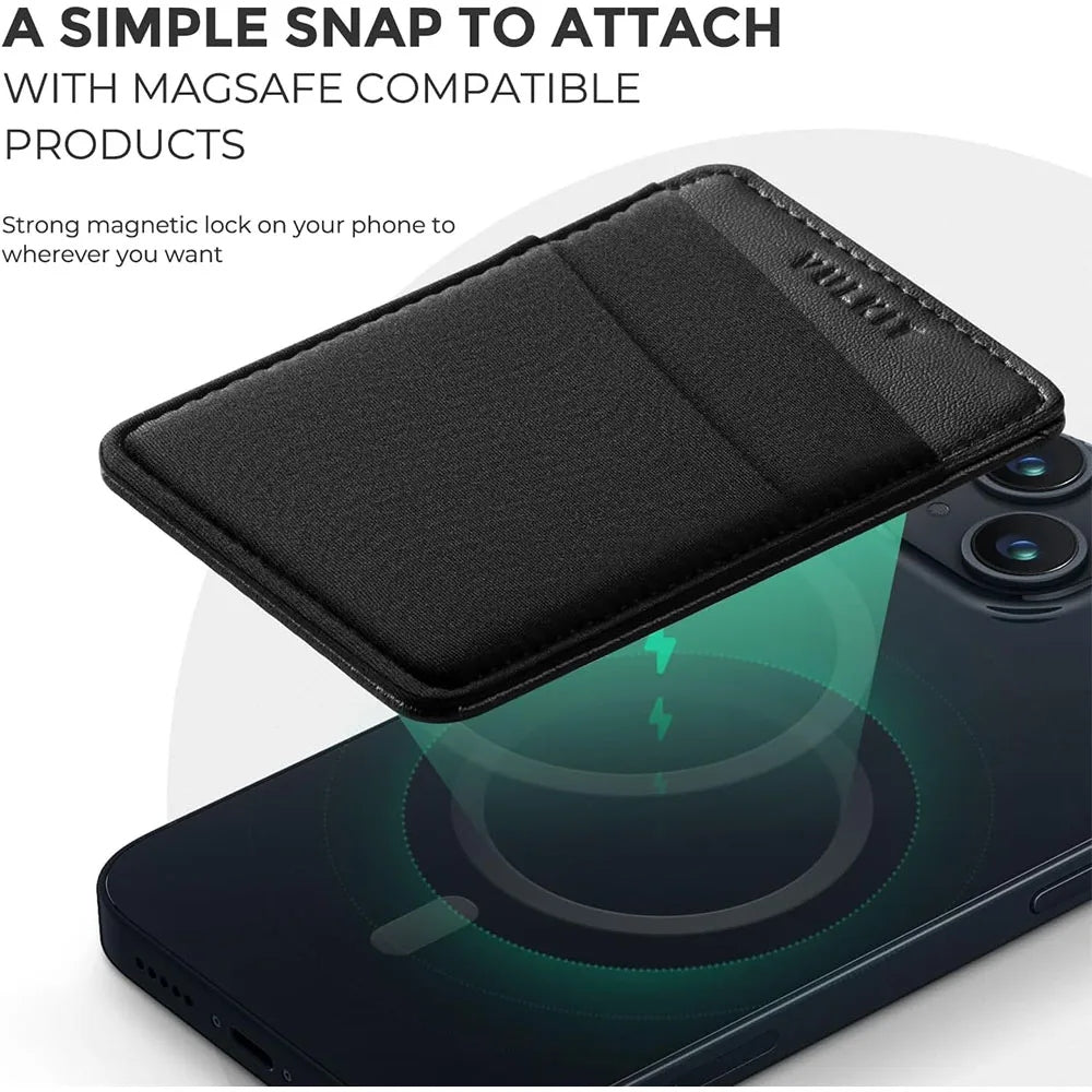 Vulkit VPA106 Magnetic Phone Wallet ที่เก็บบัตรติดหลังมือถือ ใส่บัตรได้ประมาณ 1-3 ใบ