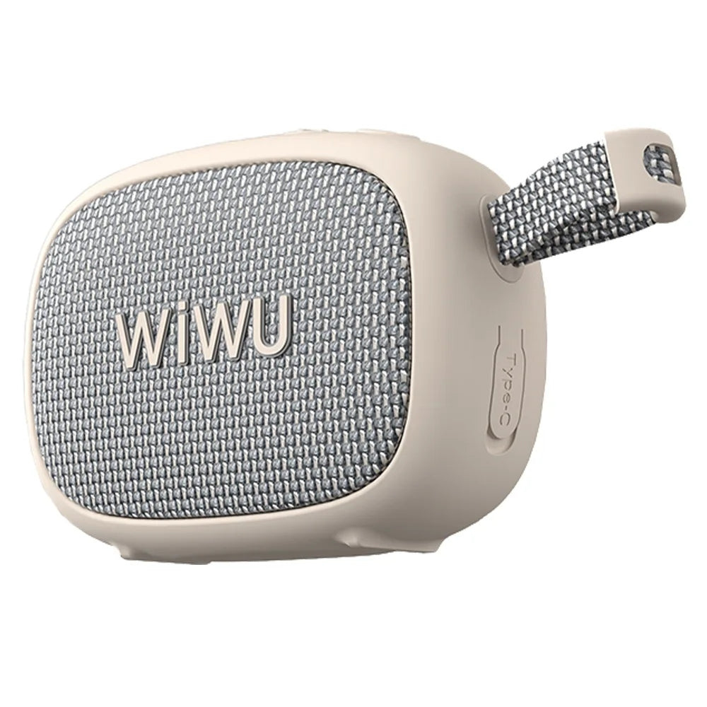 WiWU GO Fun Portable Speaker ลำโพงบลูทูธ กันน้ำ แบตอึด - สี White