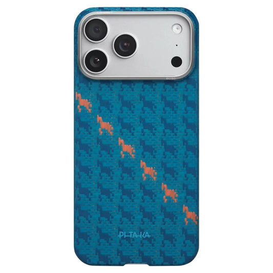 Pitaka Happiness Rides Edge Case (PitaTap™) เคสรุ่นพิเศษ สำหรับ iPhone 17 Pro / 17 Pro Max - สี Indigo