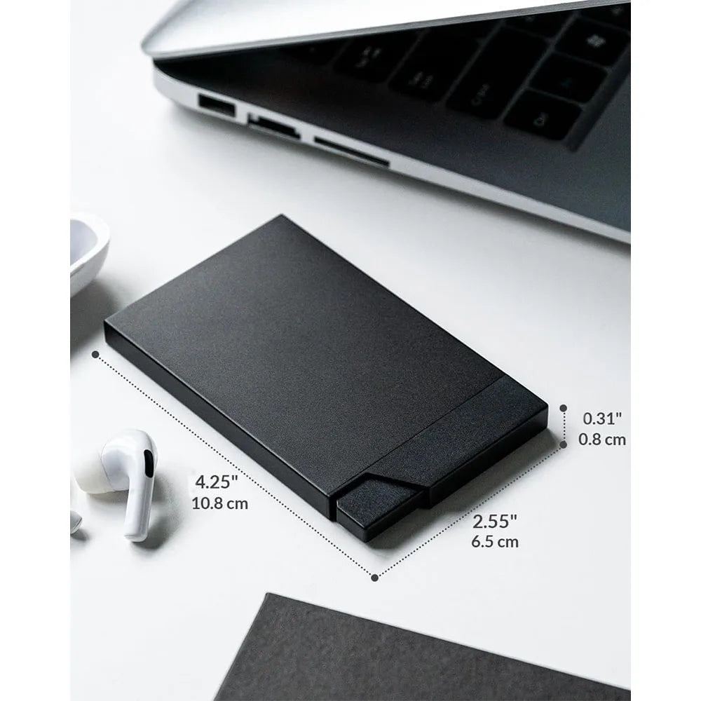 Vulkit VC400 Pop up Slim Card Holder กระเป๋าเก็บบัตรแบบมินิมอลแต่จุได้เยอะ ระบบ Pop-Up Card Holder