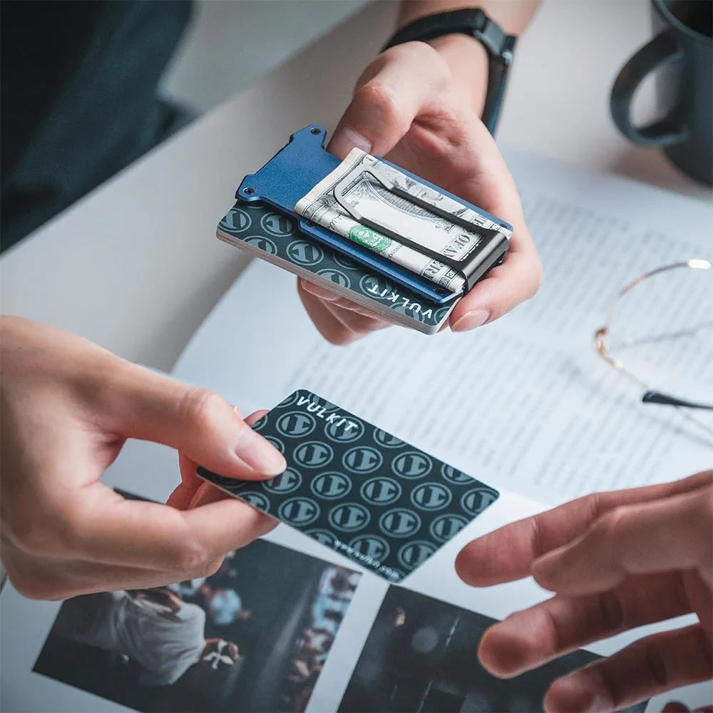 Vulkit VCL400 Minimalist Slim Wallet with Money Clip กระเป๋าเก็บบัตรแบบบาง เก็บบัตรได้สูงสุด 12 ใบ