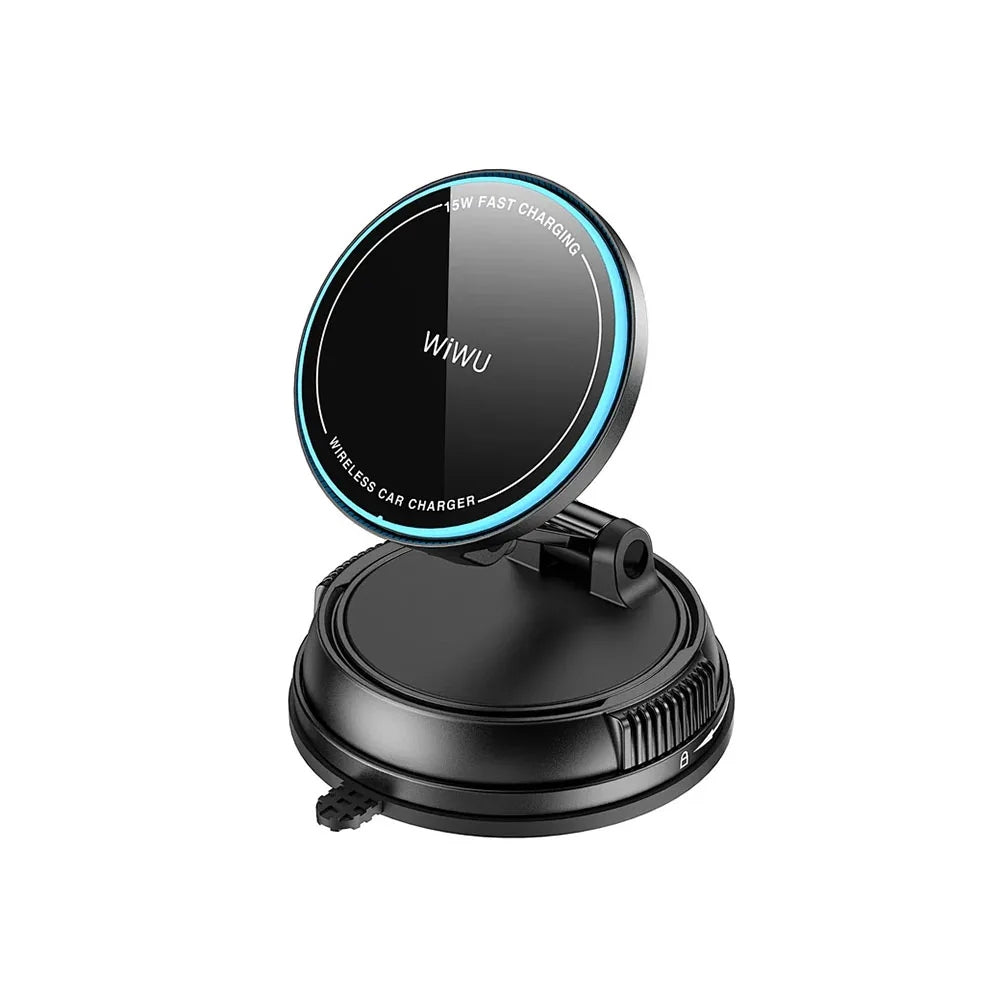 WiWU Universal Automatic Wireless Car Charger (CH-326) แท่นชาร์จไร้สายในรถ สี Black