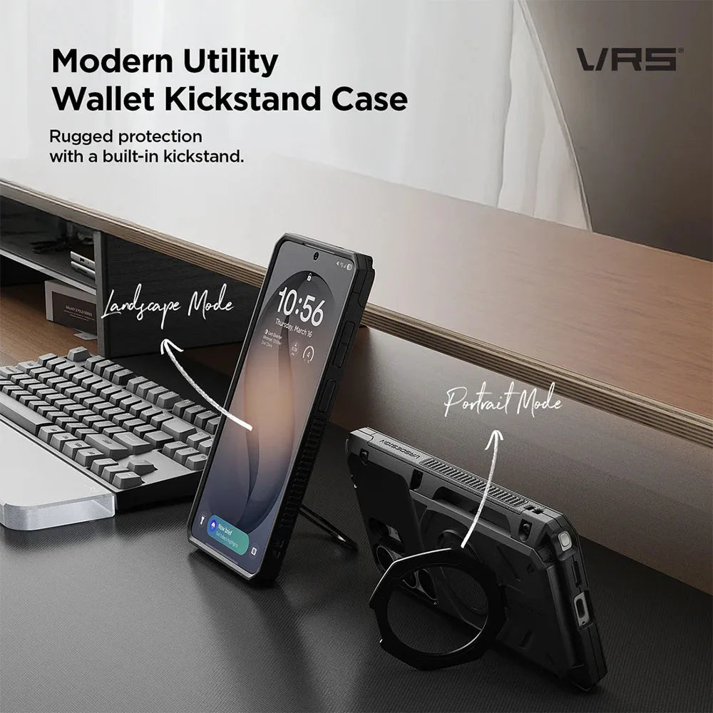 VRS Damda Glide Hybrid เคสกันกระแทกพร้อมช่องเก็บบัตรฝาสไลด์ สำหรับ Galaxy S26 Ultra