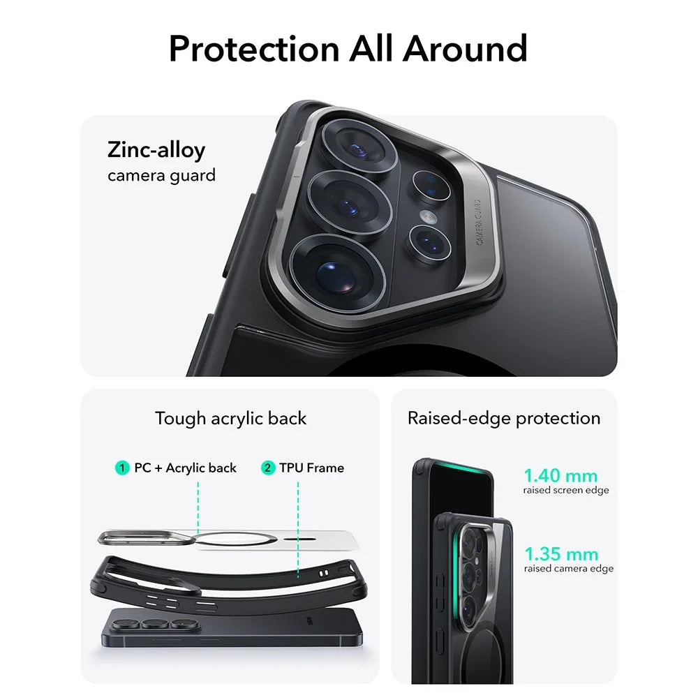 ESR Classic Hybrid Case with Stash Stand เคสกันกระแทก มีขาตั้ง สำหรับ Galaxy S26 Ultra / S26+ / S26