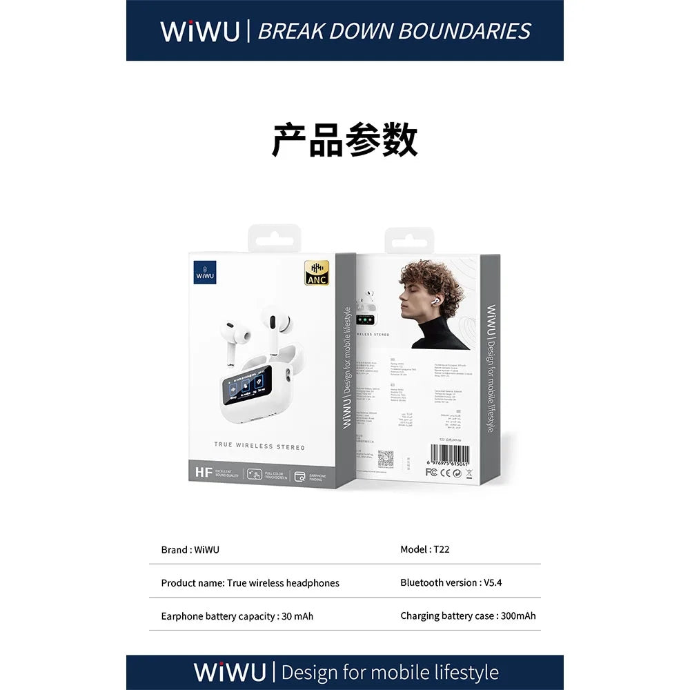 WiWU T22 True Wireless หูฟังไร้สาย