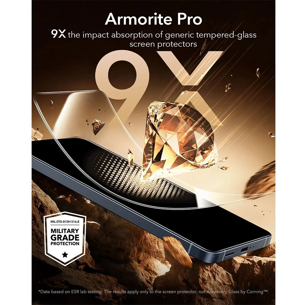 ESR UltraFit Armorite® Pro Screen Protector ฟิล์มกระจกกันรอย สำหรับ Galaxy S26 Ultra สี Clear)