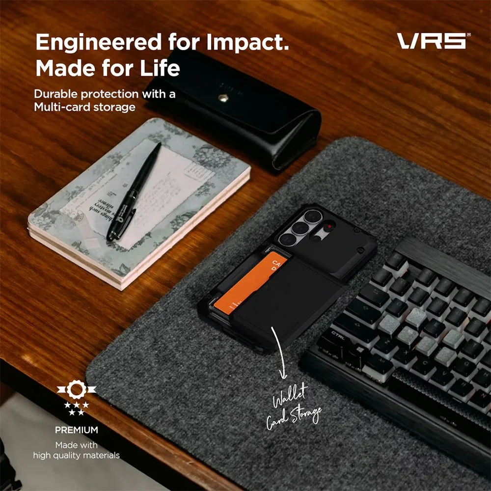 VRS Damda Glide Pro เคสกันกระแทกพร้อมช่องเก็บบัตร สำหรับ Galaxy S26 Ultra