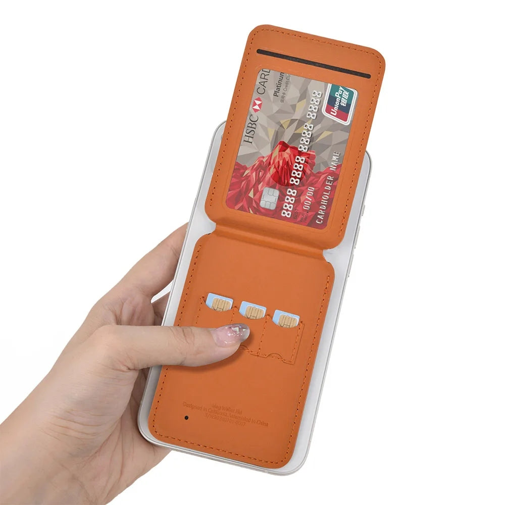 WiWU Mag Wallet (FindMy) ที่เก็บบัตรติดหลังมือถือ