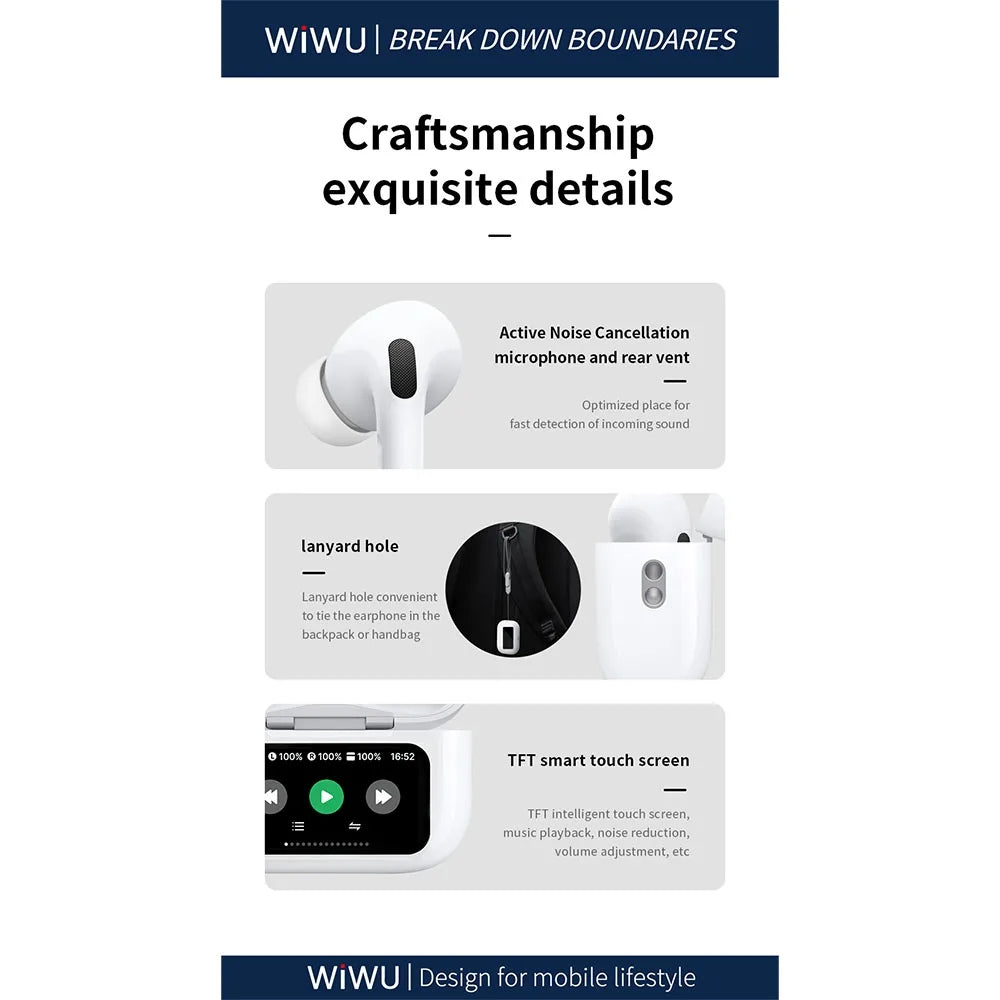 WiWU T22 True Wireless หูฟังไร้สาย
