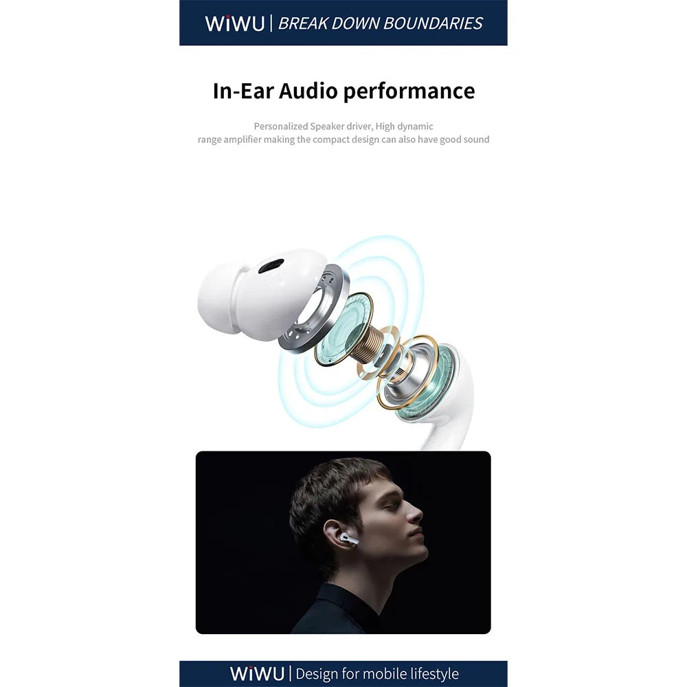 WiWU T22 True Wireless หูฟังไร้สาย
