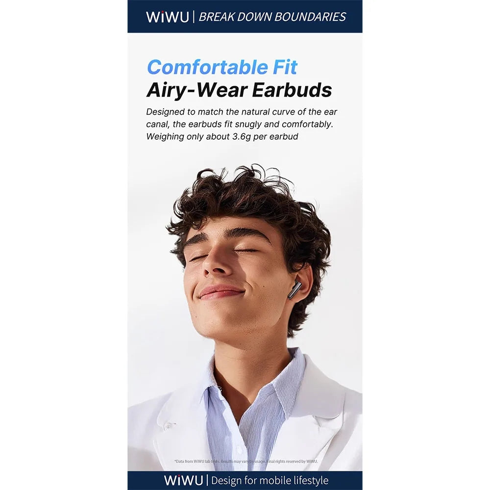 WiWU T31 ENC หูฟังไร้สาย Wireless Earbuds