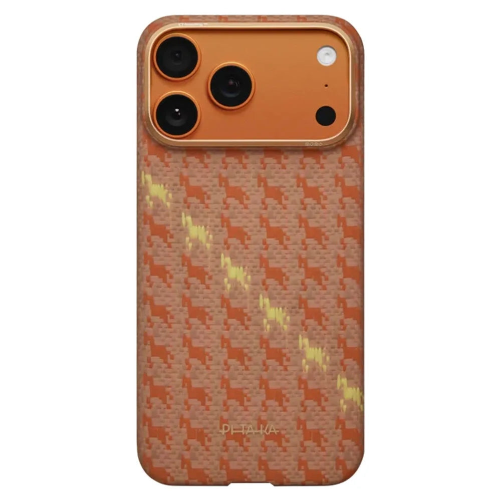 Pitaka Happiness Rides Edge Case (PitaTap™) เคสรุ่นพิเศษ สำหรับ iPhone 17 Pro / 17 Pro Max - สี Amber