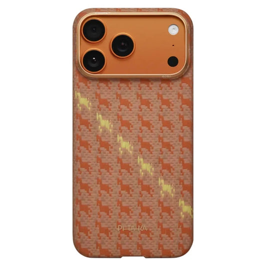 Pitaka Happiness Rides Edge Case (PitaTap™) เคสรุ่นพิเศษ สำหรับ iPhone 17 Pro / 17 Pro Max - สี Amber
