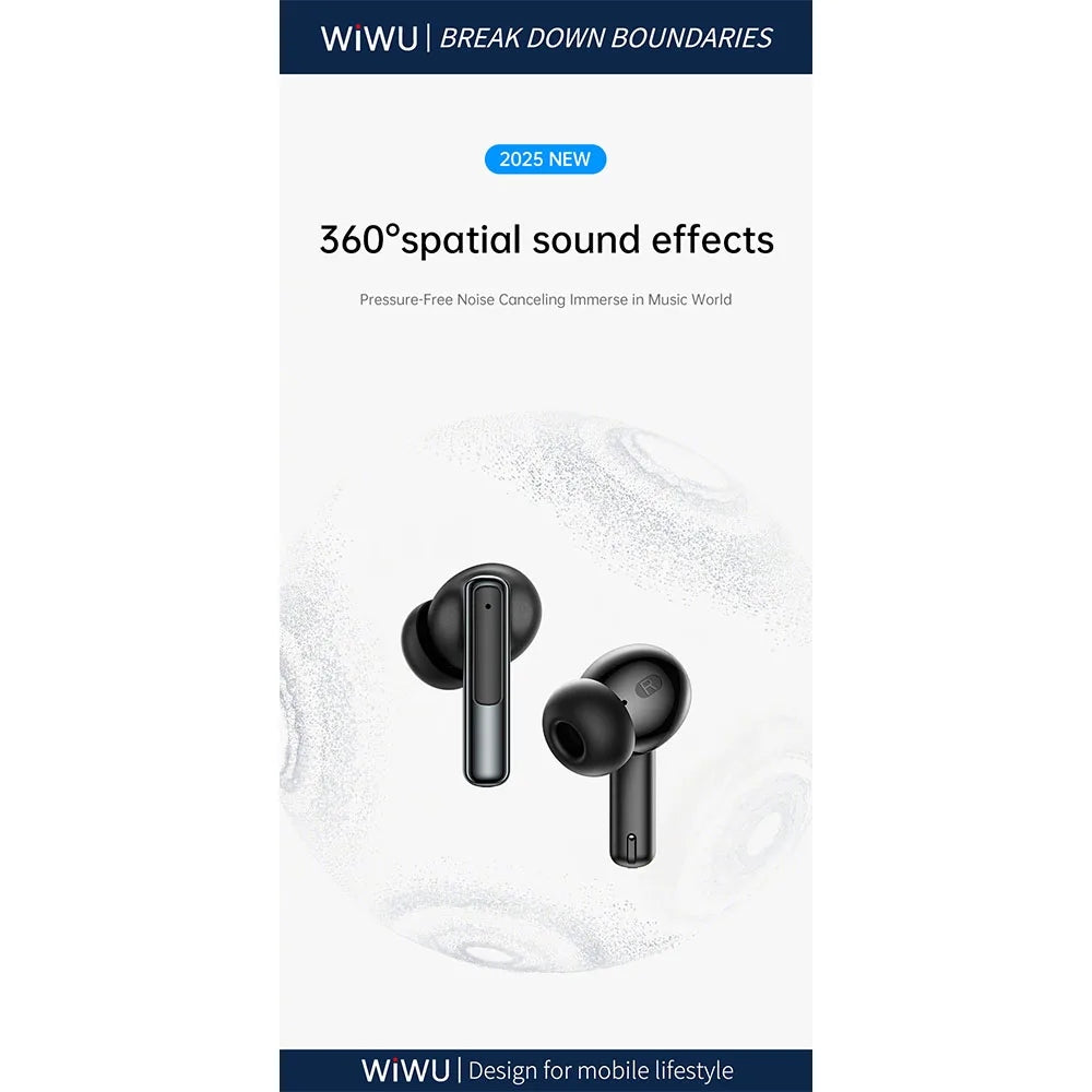 WiWU รุ่น T33 ANC Pro  หูฟังไร้สาย