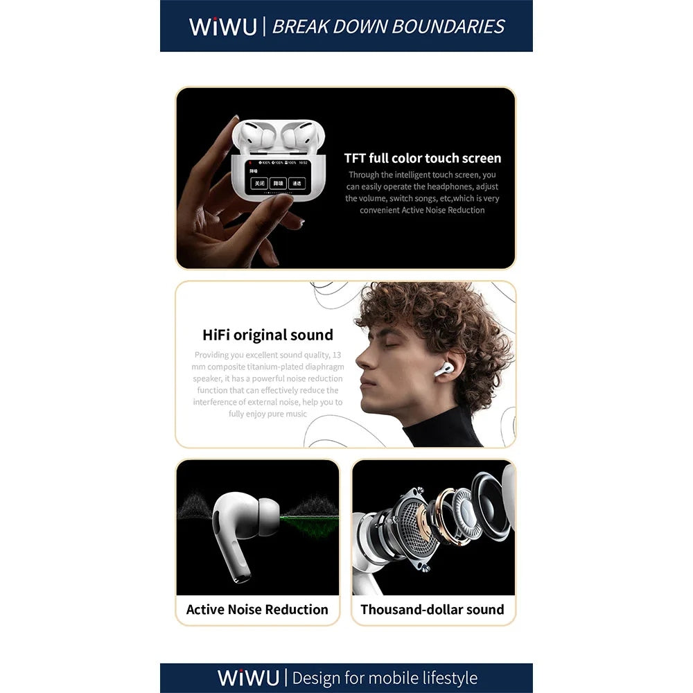 WiWU T22 True Wireless หูฟังไร้สาย