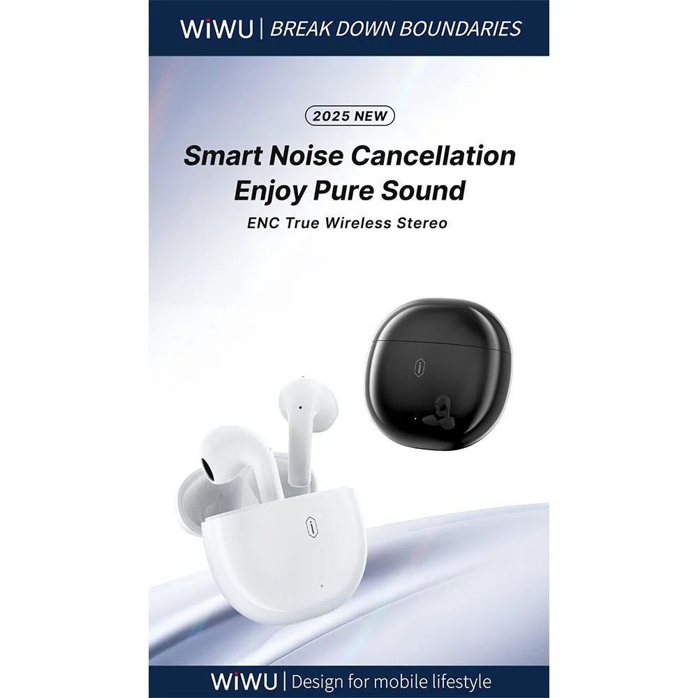 WiWU T31 ENC หูฟังไร้สาย Wireless Earbuds