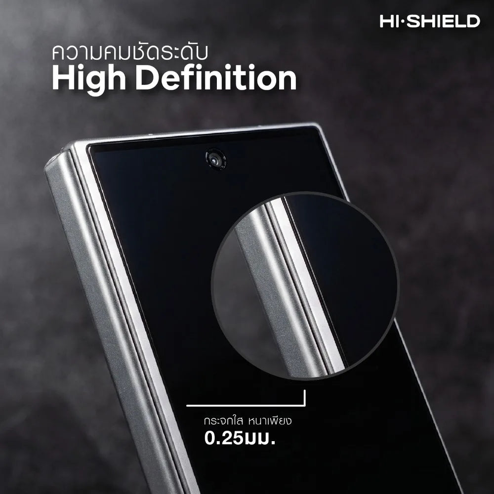 Hishield 2.5D Triple Strong AR ฟิล์มกระจกใส Anti-Reflection สำหรับ Galaxy Z Flip 8