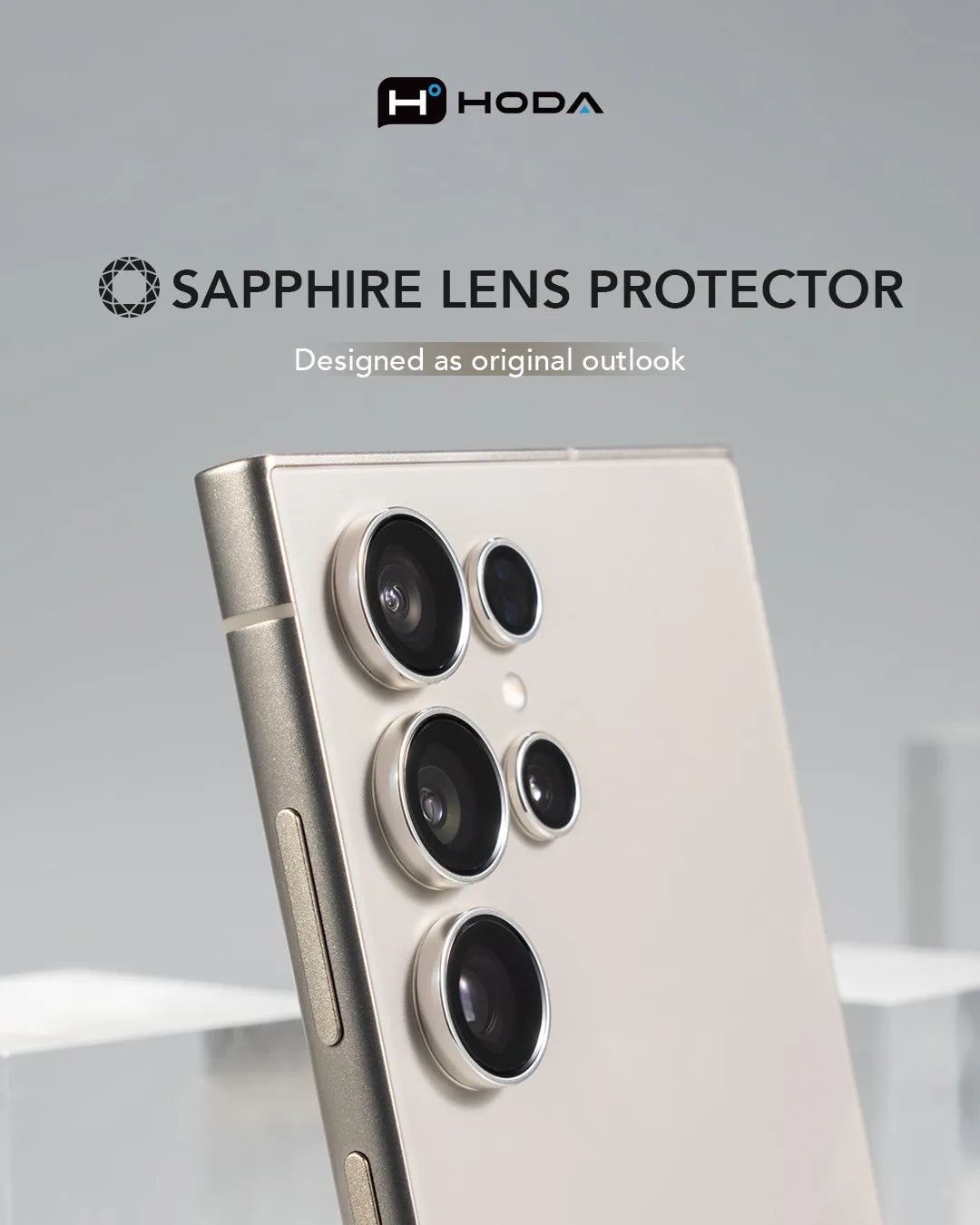 Hoda Sapphire Lens Protector กระจกเลนส์กล้อง สำหรับ Galaxy S26 Ultra