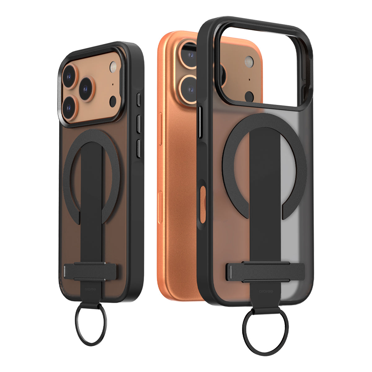 Araree Duple M Grip เคสกันกระแทกพร้อมขาตั้ง สำหรับ iPhone 17/ 17 Air/ 17 Pro/ 17 Pro Max พร้อมสายรัดซิลิโคน