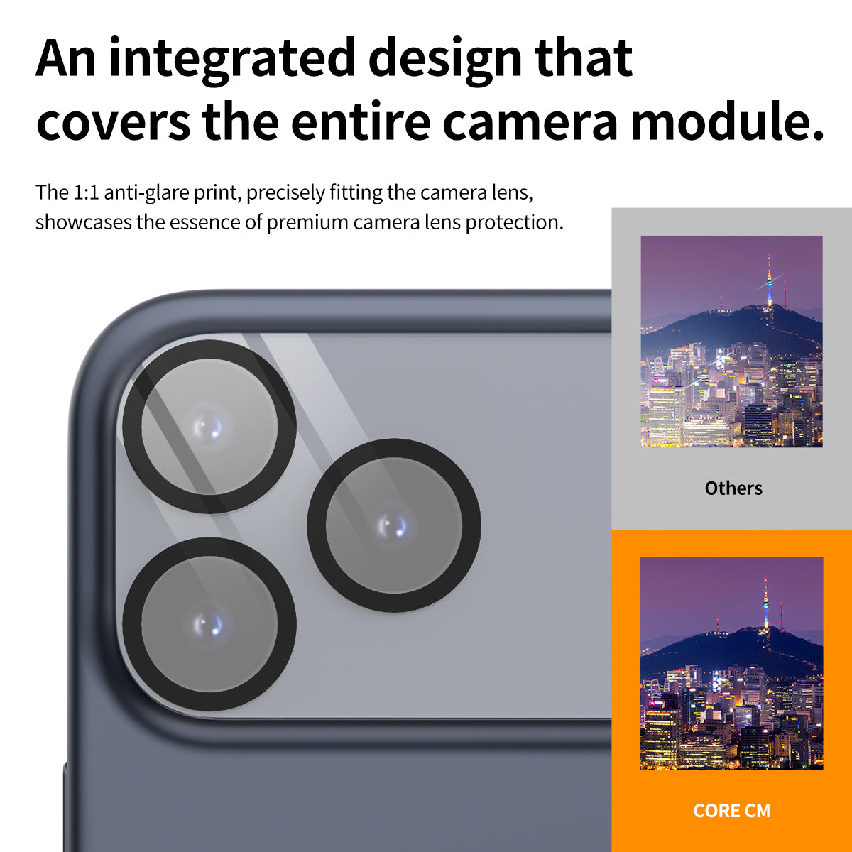 Araree Core Camera CM กระจกกันรอย สำหรับ iPhone 17/ 17 Air/ 17 Pro/ 17 Pro Max พร้อมเคลือบสารกันรอยนิ้วมือ