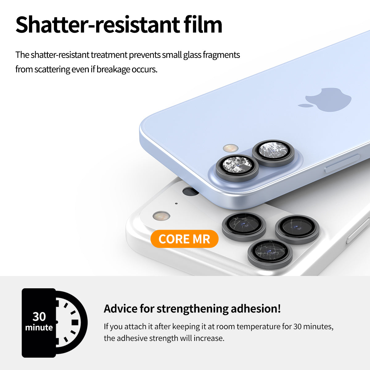 Araree Core Camera MR กระจกกันรอยเลนส์กล้อง สำหรับ iPhone 17/ 17 Air/ 17 Pro/ 17 Pro Max พร้อมขอบสวยหรู