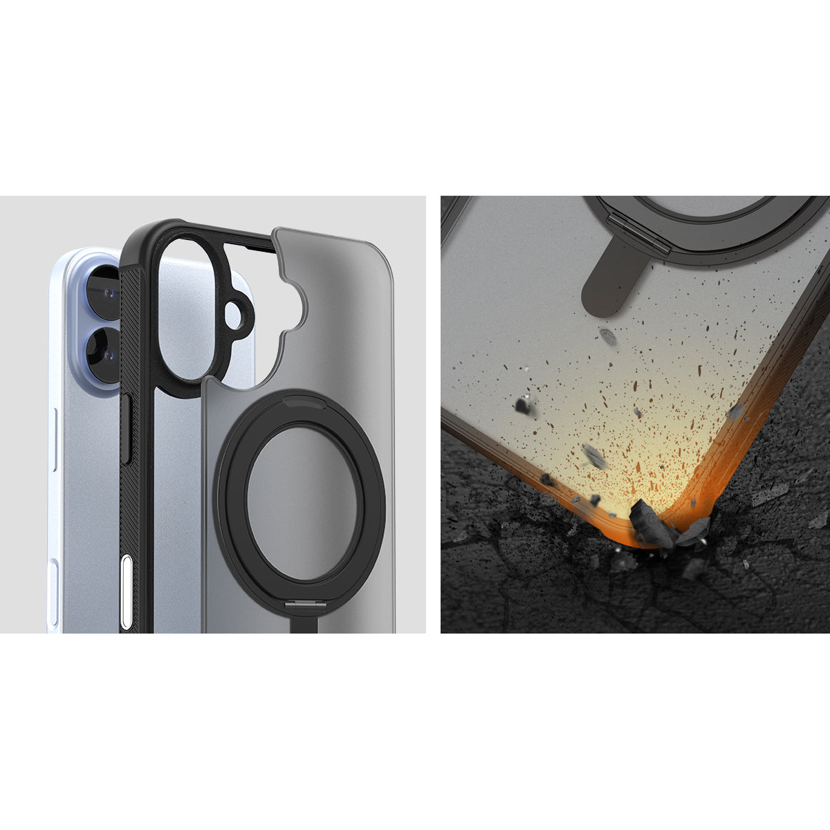 Araree Duple M Stand เคสกันกระแทกพร้อมขาตั้ง สำหรับ iPhone 17/ 17 Air/ 17 Pro/ 17 Pro Max มีแถบกันกระแทก